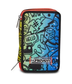 Astucci|Seven Astuccio ® 3 Zip - Fluo Stamp