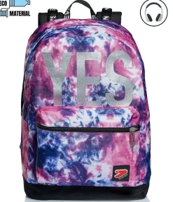 Zaini Reversibili|Seven Zaino ® Reversibile Con Cuffie - The Double Tye And Dye Girl